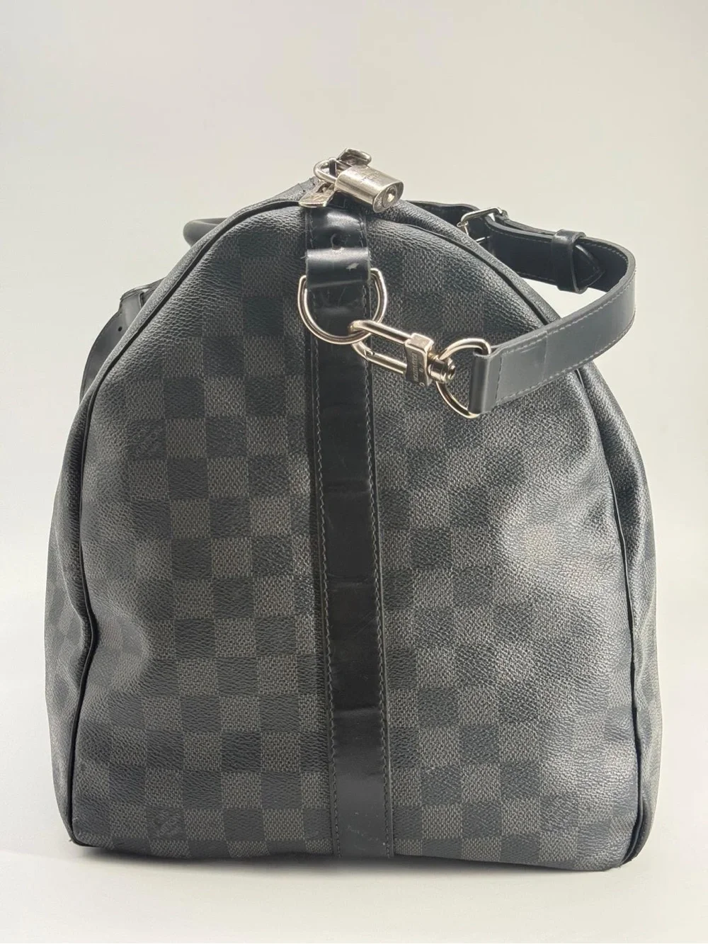 Louis Vuitton Keepall Bandouliere 55 Damier Graphite Canvas Duffle Bag